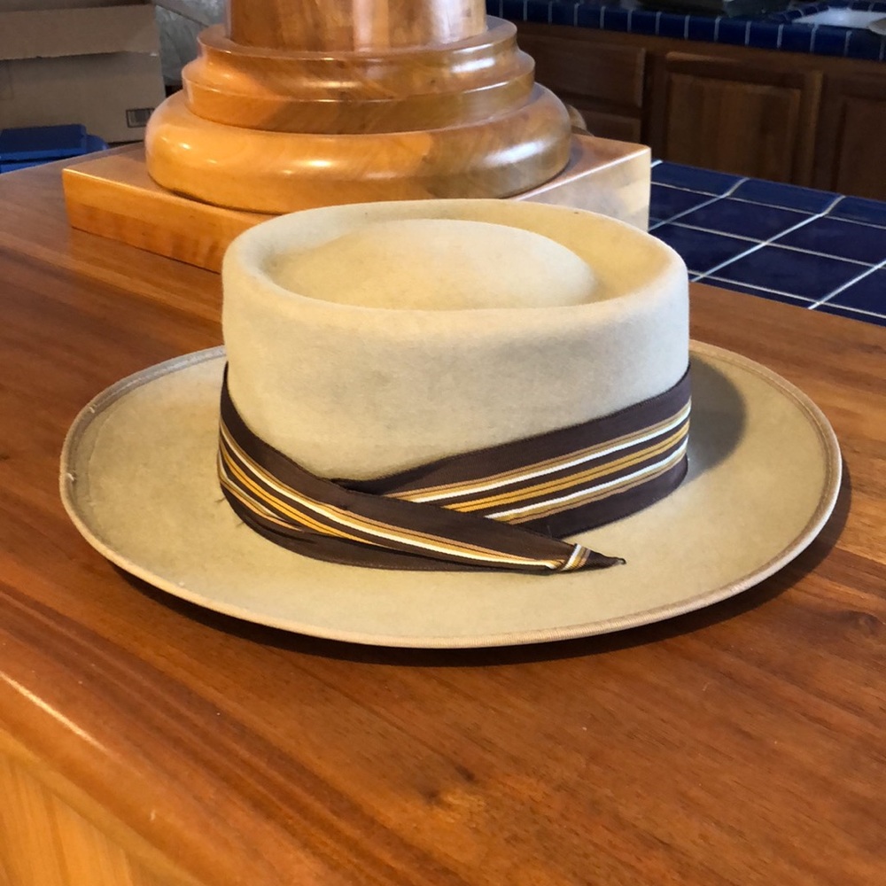 Vintage Stetson The Sovereign sz 6 7/8 approx Fur Felt!! - Picture 1 of 9